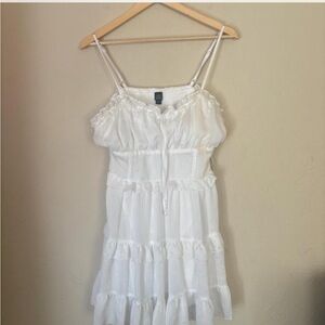 Wild Fable White Ruffle Dress
